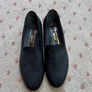 Bally Crown 00 Men's Elegant Black Slip-On Loafers